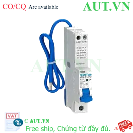 Ảnh của Áp tô mát chống giật CHINT NB3LE-AFD 1P+N B32 A type 30mA 