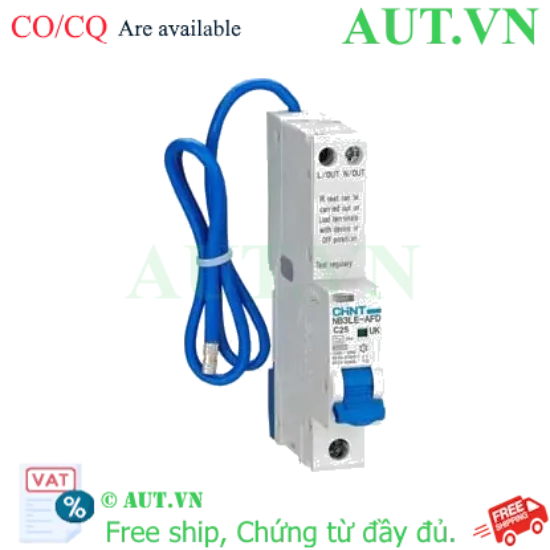 Ảnh của Áp tô mát chống giật CHINT NB3LE-AFD 1P+N C25 A type 30mA 