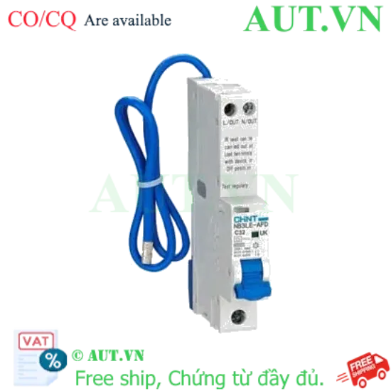Ảnh của Áp tô mát chống giật CHINT NB3LE-AFD 1P+N C32 A type 10mA 