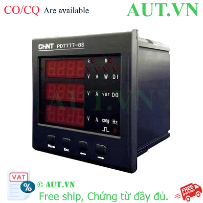 Ảnh của Đồng hồ đa năng 3 pha kỹ thuật số CHINT PD7777-8S4 220V 5A 