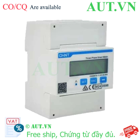 Ảnh của Đồng hồ đo công suất 3 pha CHINT DTSU666 3x230/400V 5(80)A 