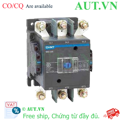 Ảnh của Công tắc tơ NXC-225 220V 50/60Hz CHINT, 225A, 3P, 3NO
