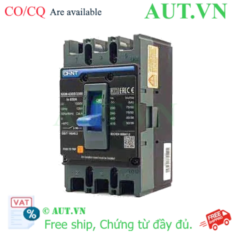 Ảnh của Aptomat 3 pha NXM-630S/3300 630A Chint, cam kết bảo hành