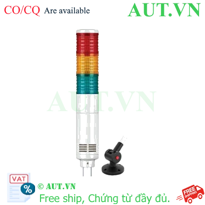 Ảnh của Đèn tháp kết nối mạng LAN Qlight ST45L-ETN-WM-3-220-RAG-QLA18