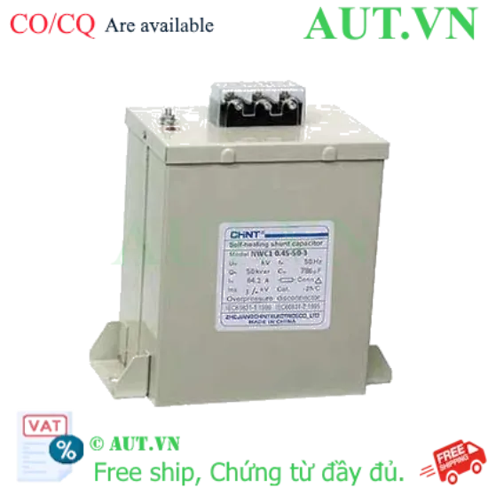 Ảnh của Tụ điện shunt tự xả CHINT NWC1 0.45-50-3 