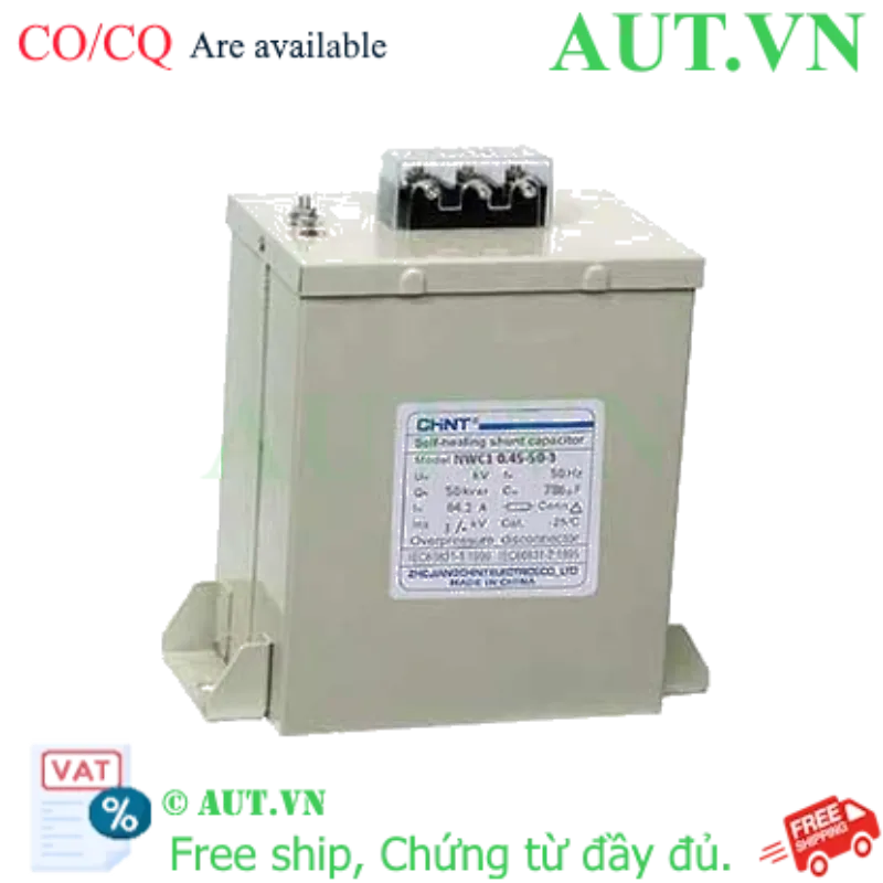 Ảnh của Tụ điện shunt tự xả CHINT NWC1 0.45-50-3 