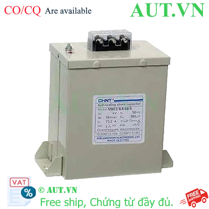 Ảnh của Tụ điện shunt tự xả CHINT NWC1 0.4-50-3 