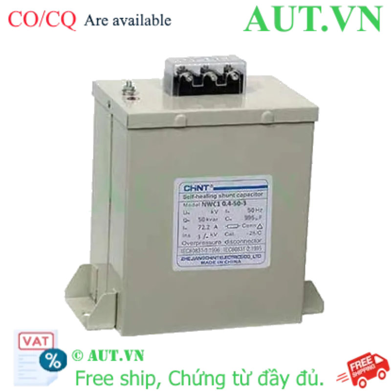 Ảnh của Tụ điện shunt tự xả CHINT NWC1 0.4-50-3 