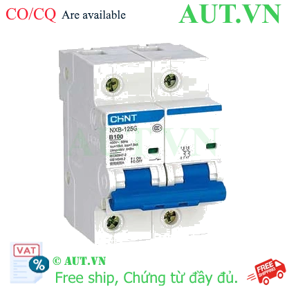 Ảnh của Áp tô mát cài CHINT NXB-125G 2P B100A 
