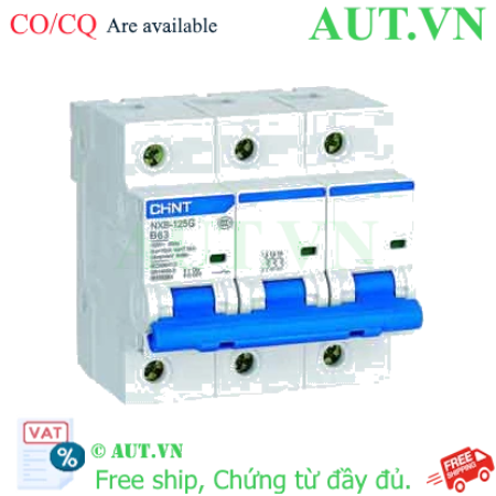 Ảnh của Áp tô mát cài CHINT NXB-125G 3P B63A 