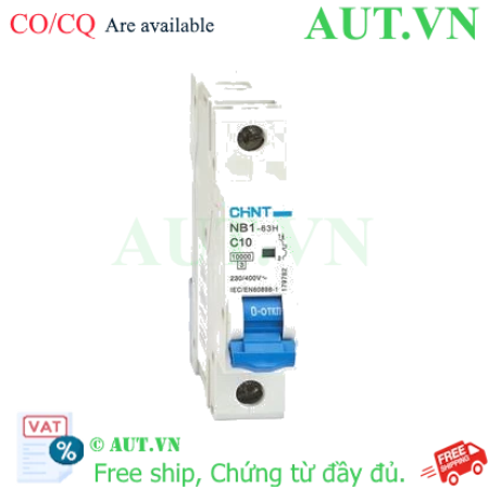 Ảnh của Áp tô mát CHINT NB1-63H 1P C10 10kA 