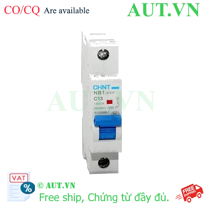 Ảnh của Áp tô mát CHINT NB1-63H 1P C13 10kA 