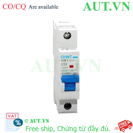 Ảnh của Áp tô mát CHINT NB1-63H 1P C13 10kA DB 