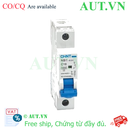 Ảnh của Áp tô mát CHINT NB1-63H 1P C16 10kA 