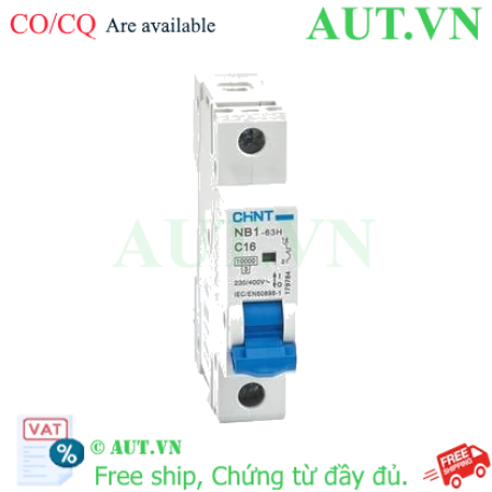 Ảnh của Áp tô mát CHINT NB1-63H 1P C16 10kA 