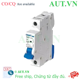 Ảnh của Áp tô mát CHINT NB1-63H 1P C4 10kA 