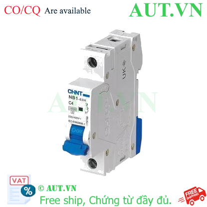 Ảnh của Áp tô mát CHINT NB1-63H 1P C4 10kA 