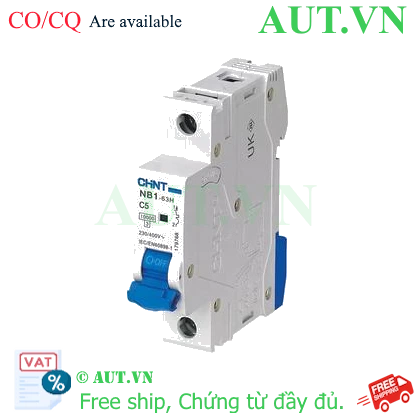 Ảnh của Áp tô mát CHINT NB1-63H 1P C5 10kA 