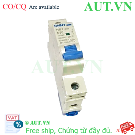 Ảnh của Áp tô mát CHINT NB1-63H 1P C50 10kA 