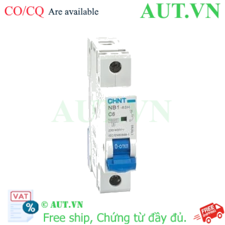 Ảnh của Áp tô mát CHINT NB1-63H 1P C6 10kA 