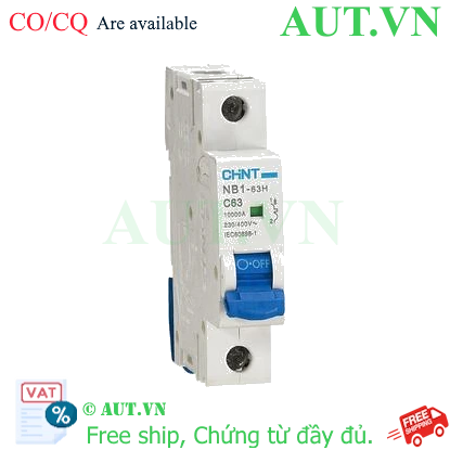 Ảnh của Áp tô mát CHINT NB1-63H 1P C63 10kA 