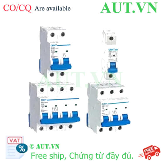 Ảnh của Áp tô mát CHINT NB1-63H 2P C13 10kA 