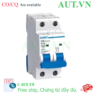 Ảnh của Áp tô mát CHINT NB1-63H 2P C16 10kA 