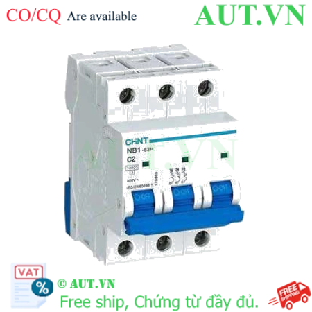 Ảnh của Áp tô mát CHINT NB1-63H 3P C2 10kA 