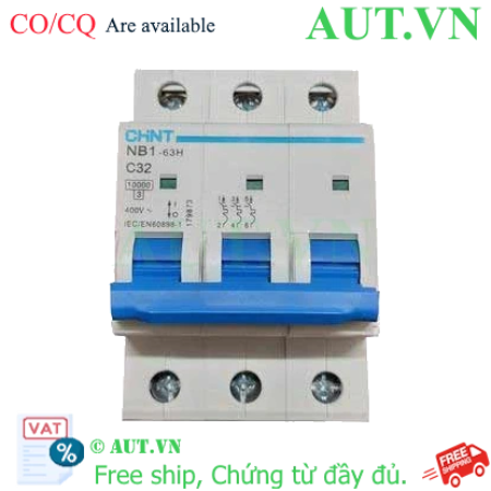 Ảnh của Áp tô mát CHINT NB1-63H 3P C32 10kA 