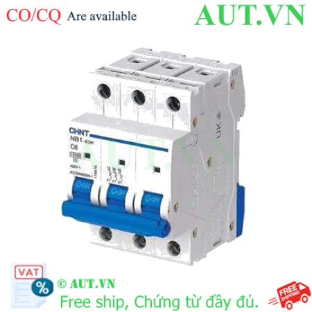Ảnh của Áp tô mát CHINT NB1-63H 3P C6 10kA 