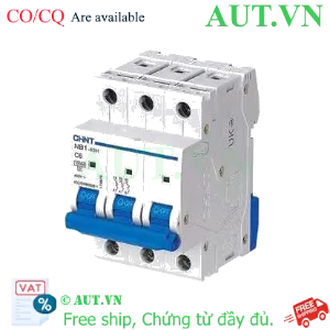 Ảnh của Áp tô mát CHINT NB1-63H 3P C6 10kA DB 