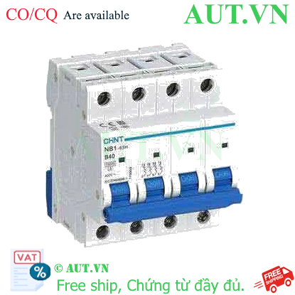 Ảnh của Áp tô mát CHINT NB1-63H 4P B40 10kA 