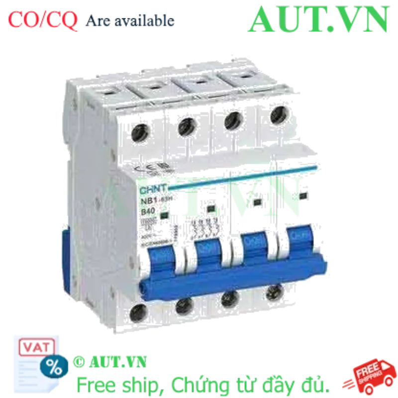 Ảnh của Áp tô mát CHINT NB1-63H 4P B40 10kA 