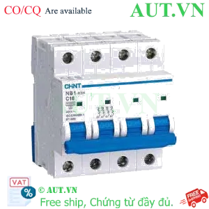 Ảnh của Áp tô mát CHINT NB1-63H 4P C16 10kA 