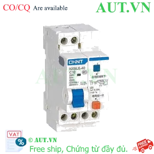 Ảnh của Áp tô mát chống giật (RCBO) CHINT NXBLE-40 1P+N C10 30mA 4.5kA 