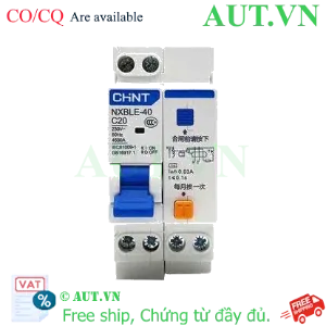 Ảnh của Áp tô mát chống giật (RCBO) CHINT NXBLE-40 1P+N C20 30mA 4.5kA 