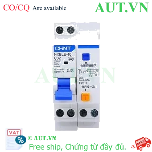 Ảnh của Áp tô mát chống giật (RCBO) CHINT NXBLE-40 1P+N C32 30mA 4.5kA 