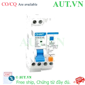 Ảnh của Áp tô mát chống giật (RCBO) CHINT NXBLE-40 1P+N C40 10mA 4.5kA 