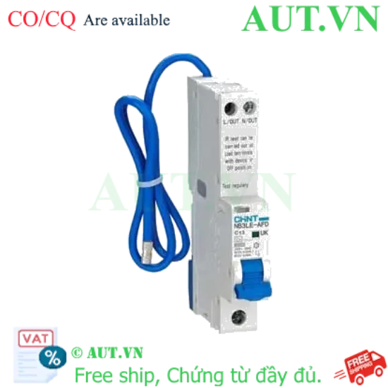 Ảnh của Áp tô mát chống giật CHINT NB3LE-AFD 1P+N C13 A type 10mA 