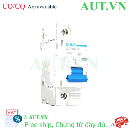 Ảnh của Áp tô mát DZ158-125 1P 100A 6kA CHINT