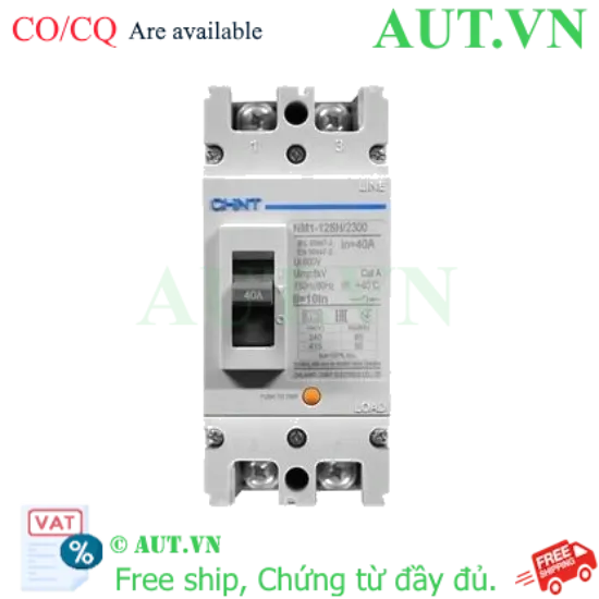 Ảnh của Áp tô mát khối điện áp 415-690VAC CHINT NM1-125H/2300 40A 