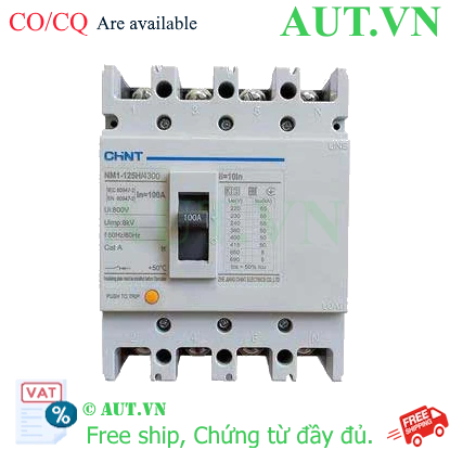 Ảnh của Áp tô mát khối điện áp 415-690VAC CHINT NM1-125H/4300 100A 