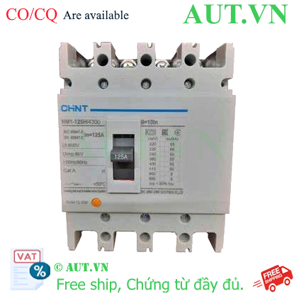 Ảnh của Áp tô mát khối điện áp 415-690VAC CHINT NM1-125H/4300 125A 