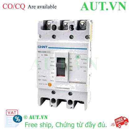 Ảnh của Áp tô mát khối điện áp 415-690VAC CHINT NM1-125S/3300 125A 