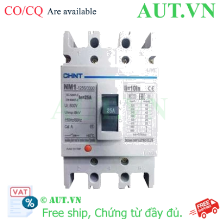 Ảnh của Áp tô mát khối điện áp 415-690VAC CHINT NM1-125S/3300 25A 