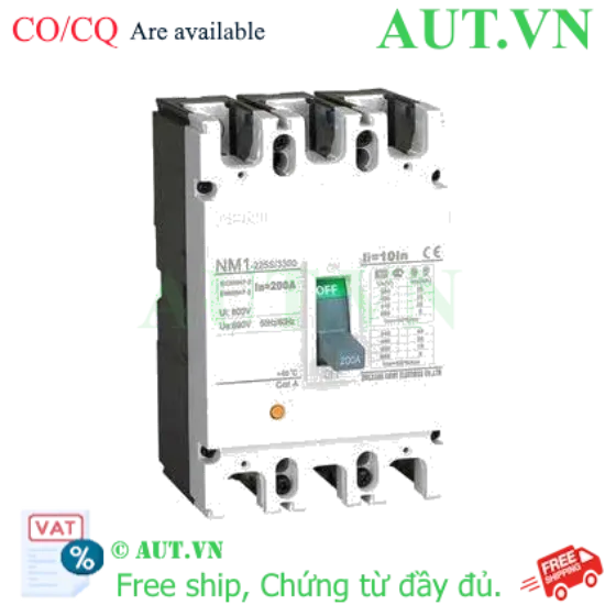 Ảnh của Áp tô mát khối điện áp 415-690VAC CHINT NM1-225S/3300 200A 