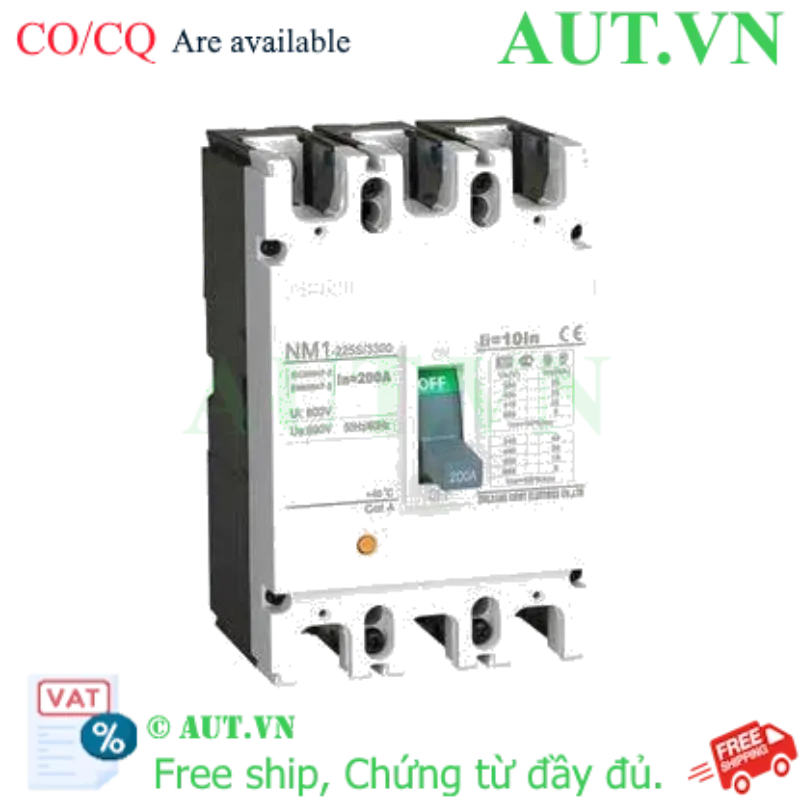 Ảnh của Áp tô mát khối điện áp 415-690VAC CHINT NM1-225S/3300 200A 
