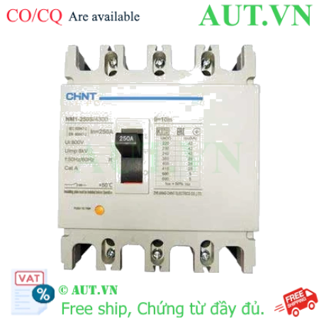 Ảnh của Áp tô mát khối điện áp 415-690VAC CHINT NM1-250S/4300 250A 