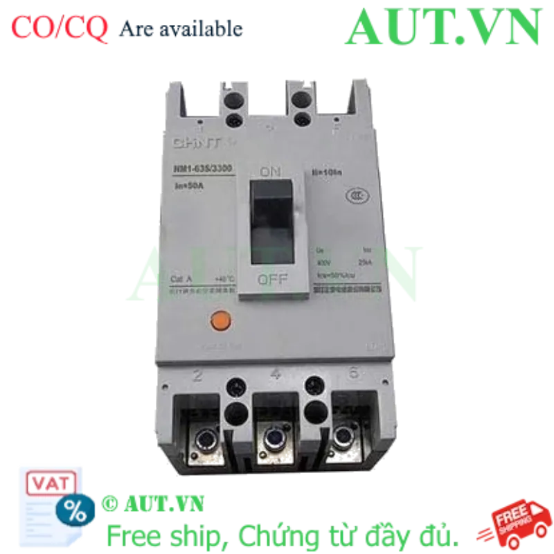 Ảnh của Áp tô mát khối điện áp 415-690VAC CHINT NM1-63S/3300 50A 