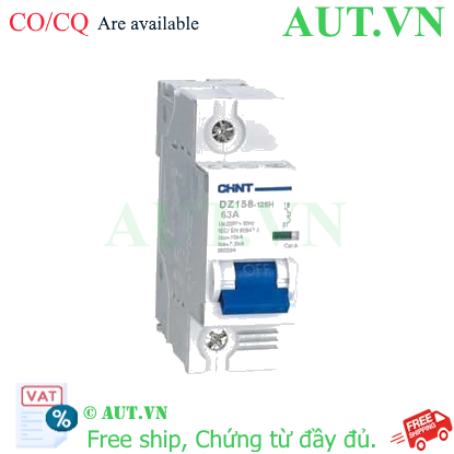 Ảnh của Aptomat cài (MCB) CHINT DZ158-125H 1P 63A 10kA 